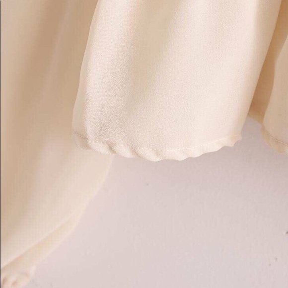 Chic Chiffon Crochet Knit Blouse - Picture 6 of 14